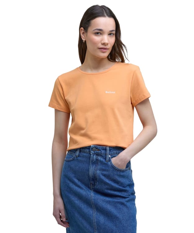 Women's Barbour Saltford T-Shirt - Papaya