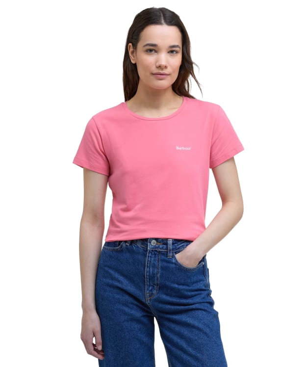 Women's Barbour Saltford T-Shirt - Pink Punch