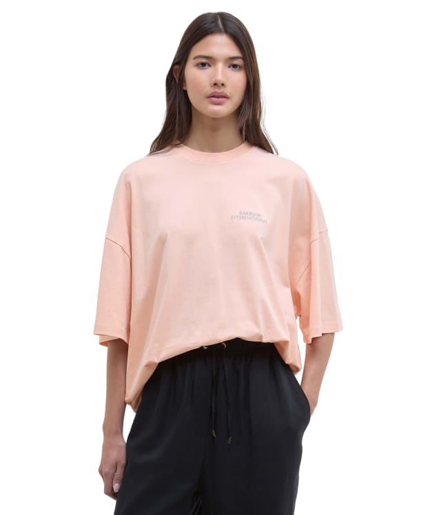 Women's Barbour International Palma T-Shirt - Peach Parfait