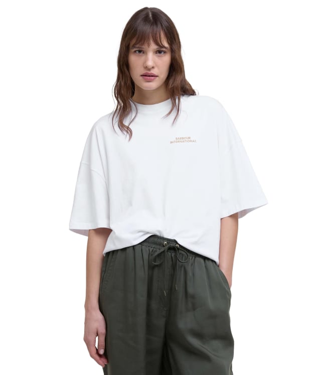 Women's Barbour International Palma T-Shirt - White