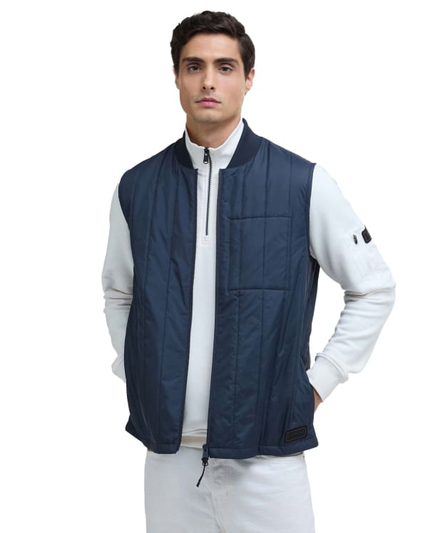 Men's Barbour International Leafell Quilted Gilet - Navy