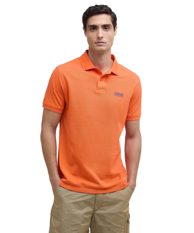 Men's Barbour International Essential Polo - Flame Orange
