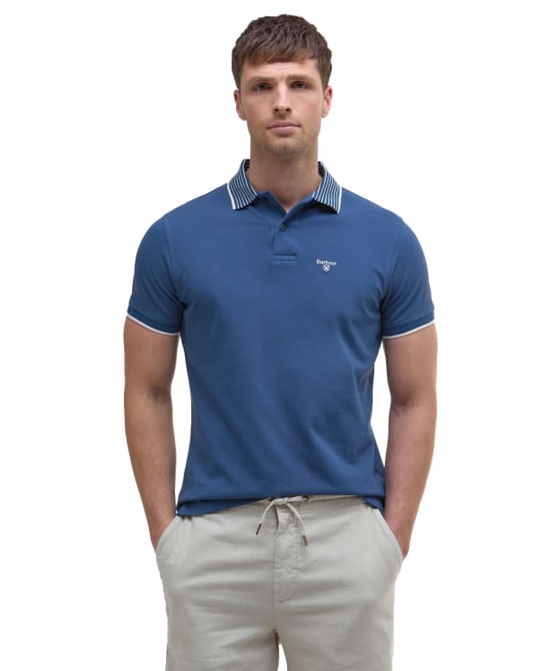 Men's Barbour Denwick Polo Shirt - Dark Denim