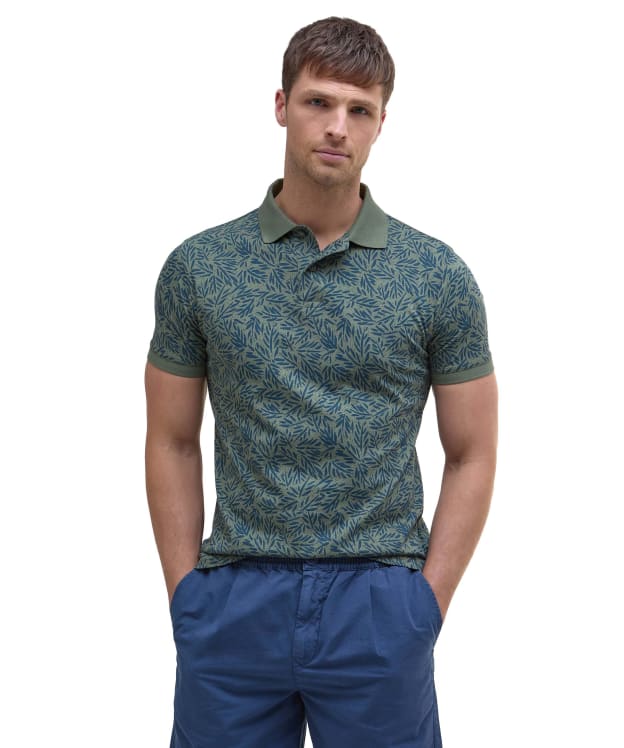 Men's Barbour Jackstone Relaxed Fit Polo Shirt - Light Moss