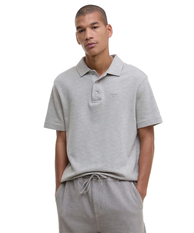 Men's Barbour Hepple Polo Shirt - Concrete