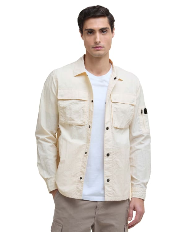 Men's Barbour International Scots Nylon Overshirt - Whisper White