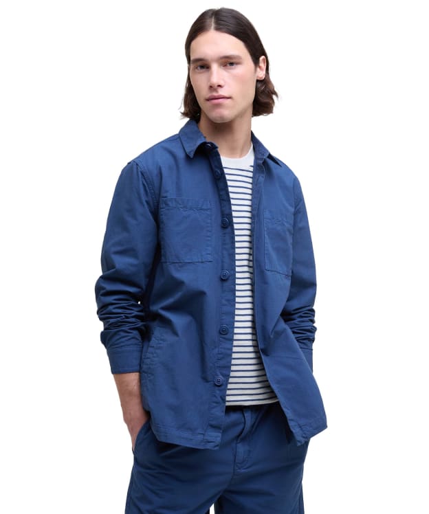 Men's Barbour Rickfell Ripstop Overshirt - Dark Denim