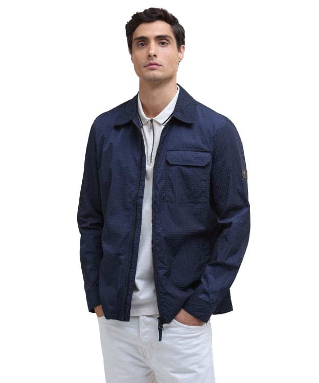 Men's Barbour International Rosso Ripstop Overshirt - Navy