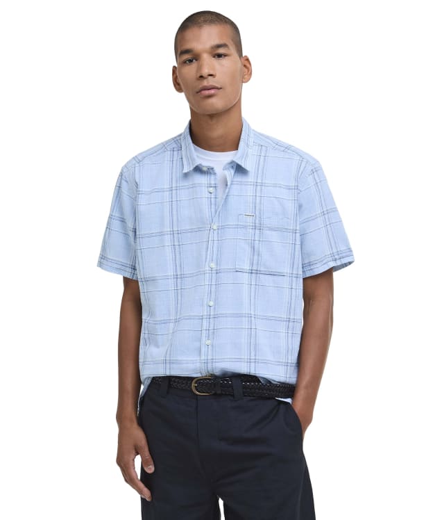 Men's Barbour Coldingham Summer Fit Shirt - Bleached Blue