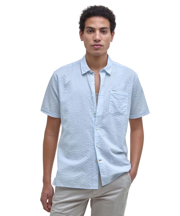 Men's Barbour Treelane Summer Fit Shirt - Bleached Blue