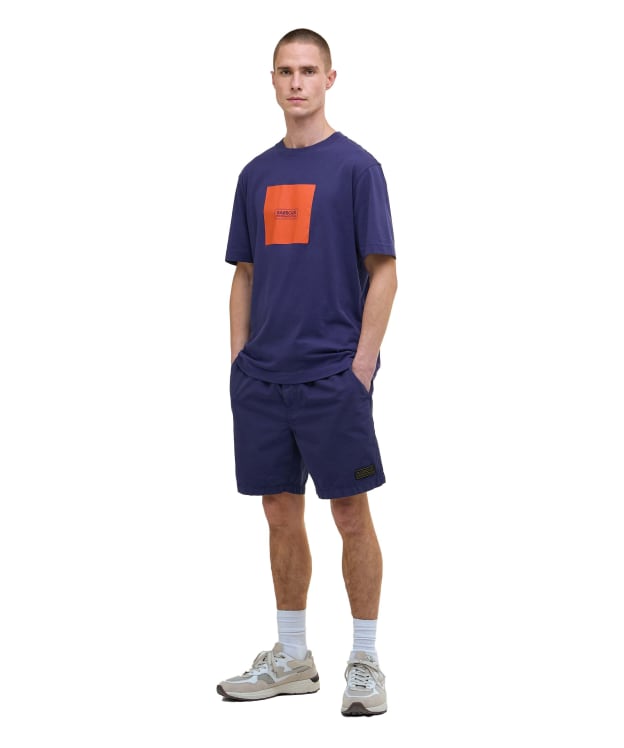 Men's Barbour International Buckley Garment Dyed Shorts - Pigment Navy