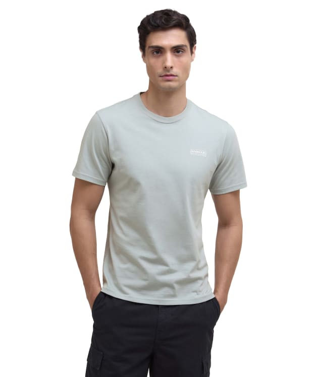 Men's Barbour International Small Logo Tee - Mineral Grey