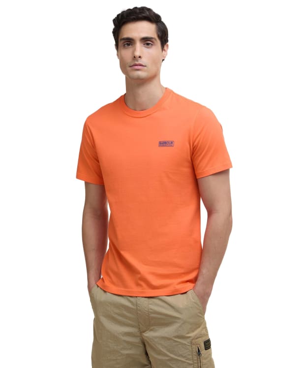 Men's Barbour International Small Logo Tee - Flame Orange