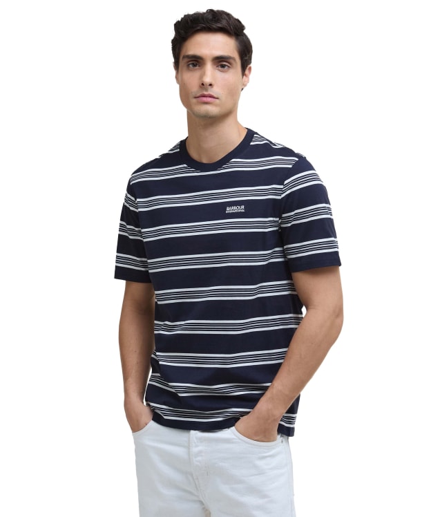 Men's Barbour International Upham Stripe T-Shirt - Navy