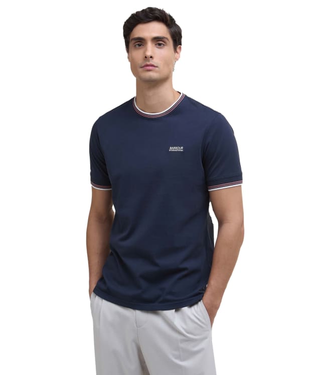 Men's Barbour International Ethan Tipped T-Shirt - Navy