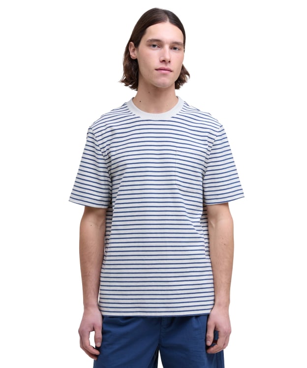 Men's Barbour Frensham Stripe T-Shirt - Oatmeal