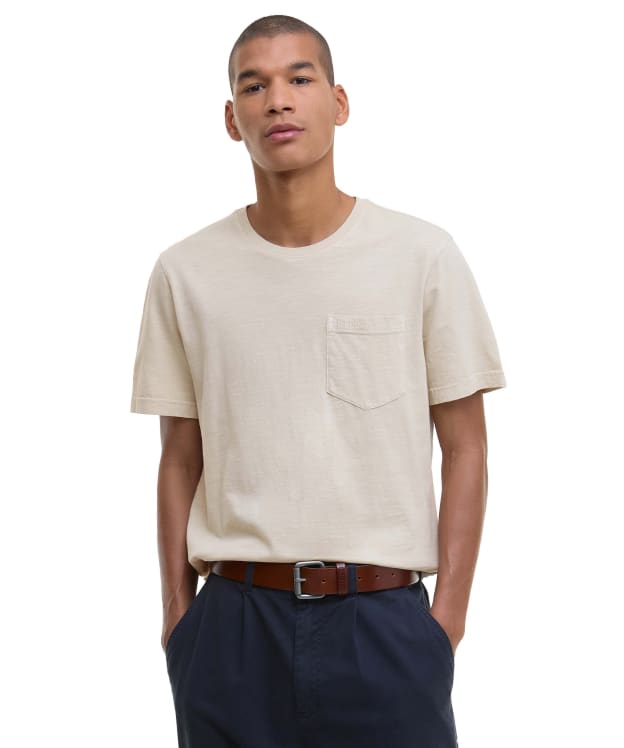 Men's Barbour Pigment Dyed Slub T-Shirt - Oatmeal