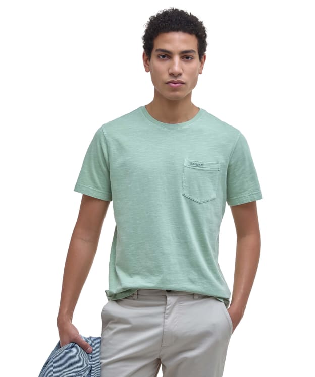 Men's Barbour Pigment Dyed Slub T-Shirt - Seagrass