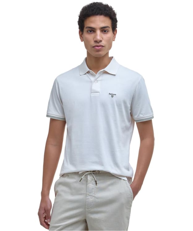 Men's Barbour Austwick Polo Shirt - Whisper White