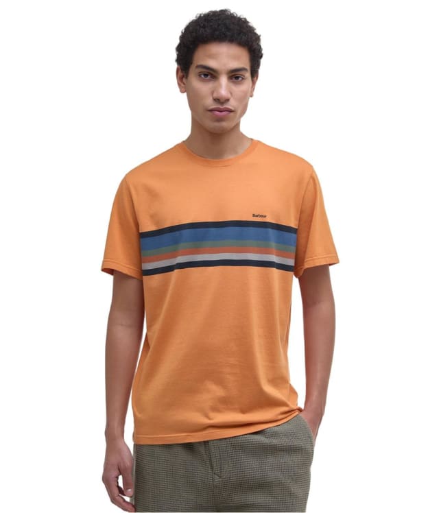 Men's Barbour Newsham Printed Stripe T-Shirt - Sunset Haze