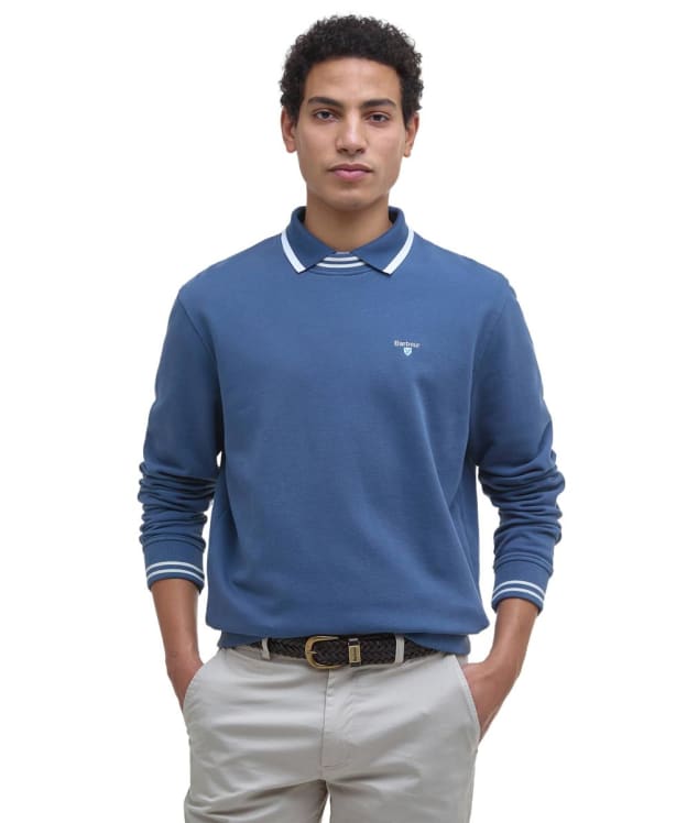 Men's Barbour Rosford Crewneck Sweatshirt - Dark Denim