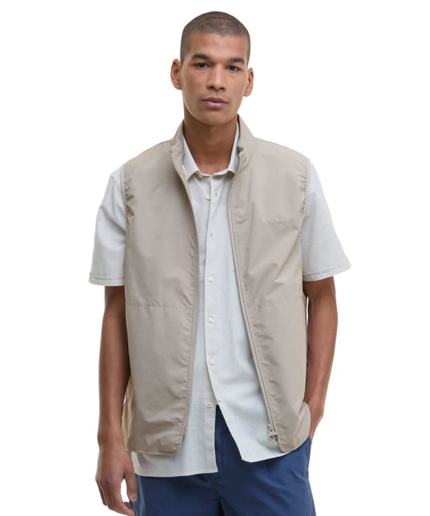 Men's Barbour Rye Lightweight Gilet - Concrete