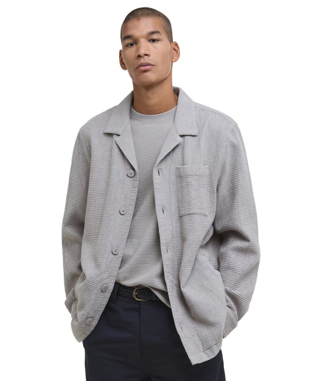Men's Barbour Sandwood Waffle Overshirt - Concrete