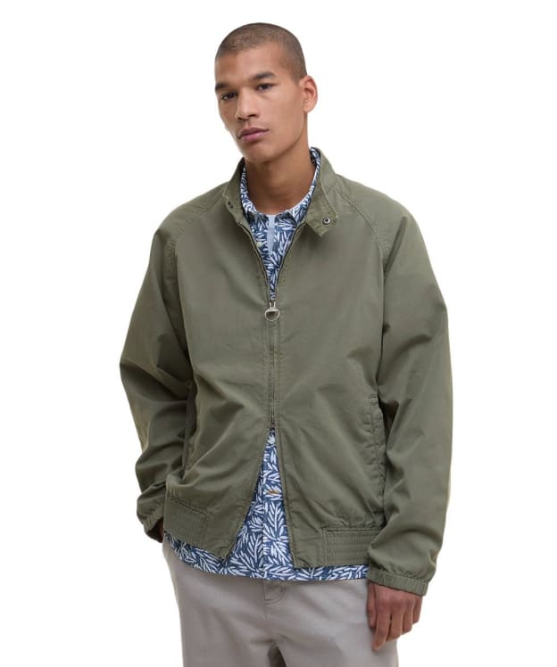 Men's Barbour Royston Cotton Casual Jacket - Light Moss