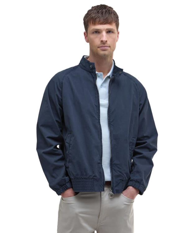 Men's Barbour Royston Cotton Casual Jacket - Dark Denim