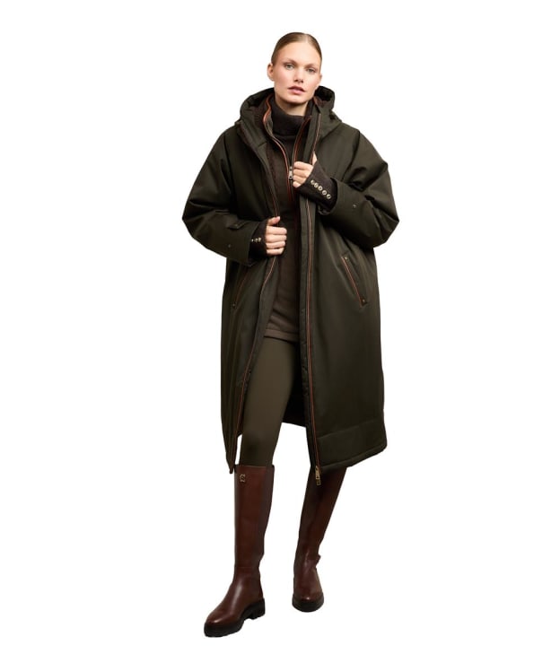 Women's Holland Cooper One-Size Waterproof Coat - Khaki