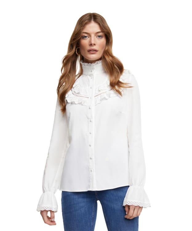 Women’s Holland Cooper Audley Lace Blouse - White