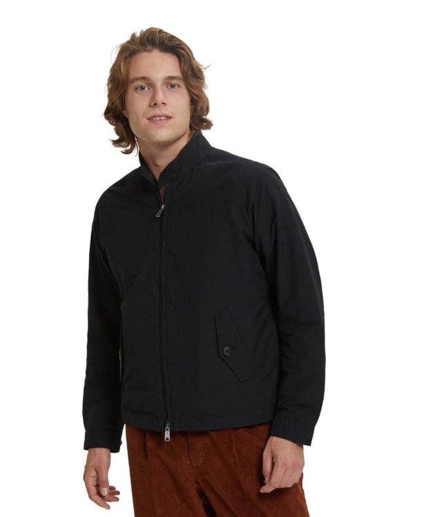 Men's Baracuta G4 Water Repellent Cloth Jacket - Black