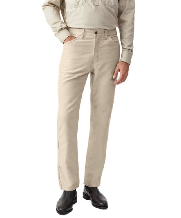 Men's R.M. Williams Cleanskin Moleskin Jeans - Bone