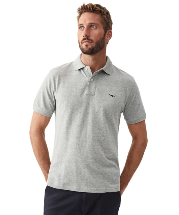 Men's R.M. Williams Rod Short Sleeved Polo Shirt - Grey Marl