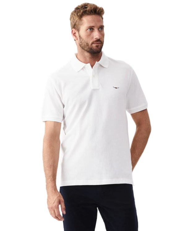Men's R.M. Williams Rod Short Sleeved Polo Shirt - White