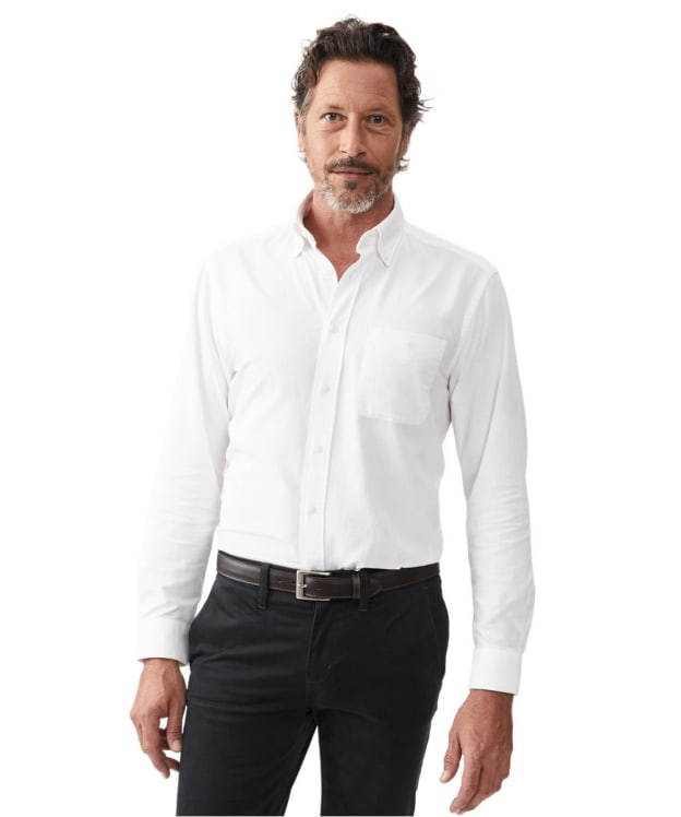 Men’s R.M. Williams Collins Button Down Shirt - White