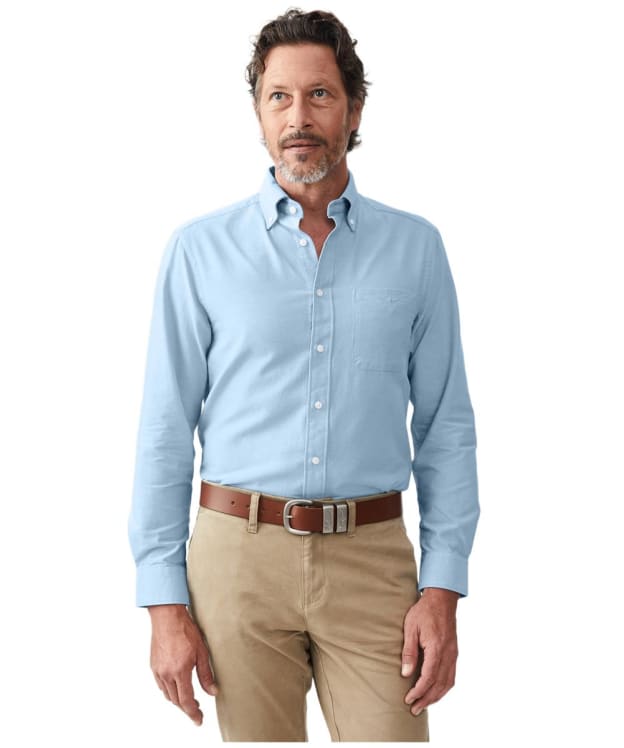 Men’s R.M. Williams Collins Button Down Shirt - Light Blue