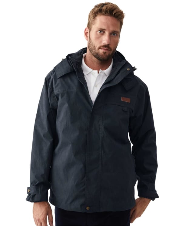 Men’s R.M. Williams Rockley Waterproof Jacket - Navy / Ironbark