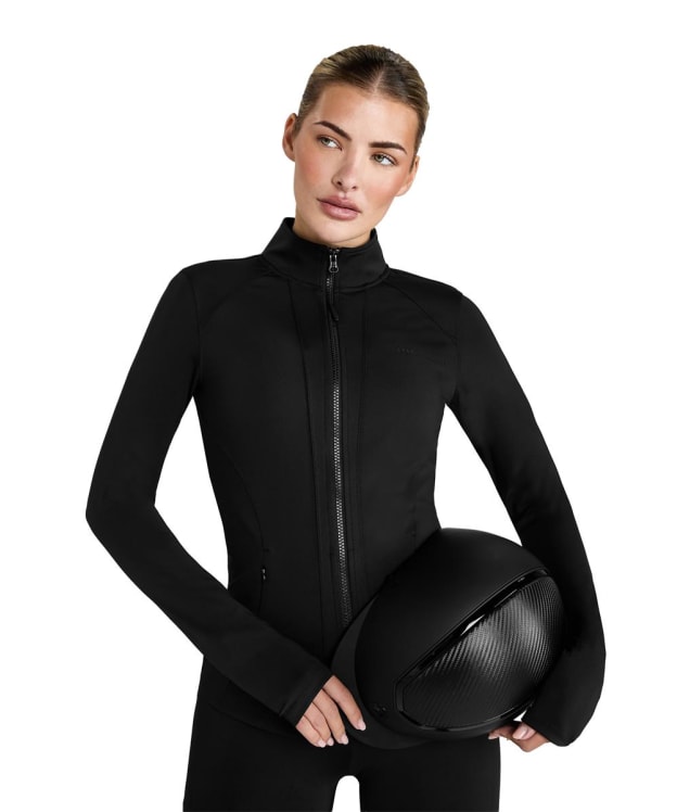 Women's Aztec Diamond Fitted Jacket - Black