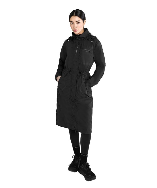 Women's Aztec Diamond Lightweight Showerproof Rain Jacket - Black