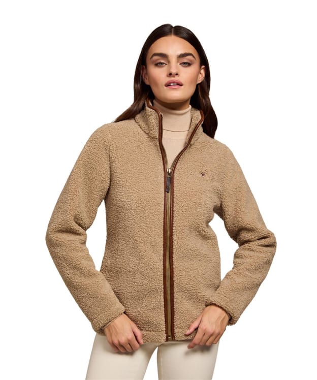 Women's Holland Cooper Country Fleece Jacket - Natural Borg
