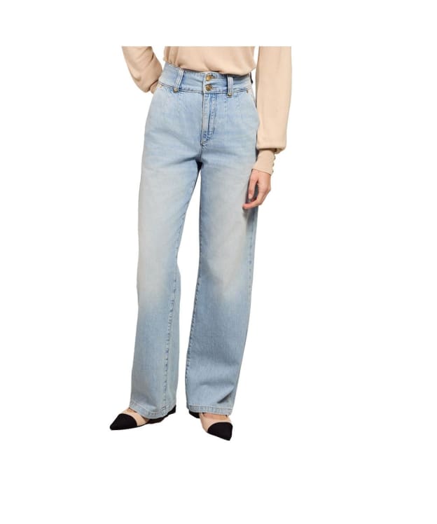 Women’s Holland Cooper Tailored Wide Leg Jeans - Vintage Indigo