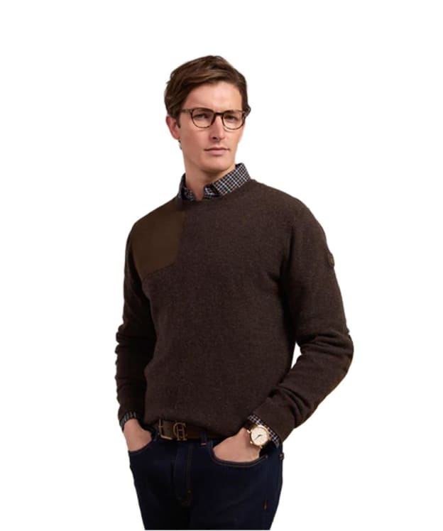 Men's Holland Cooper Country Crew Neck Knit - Chocolate