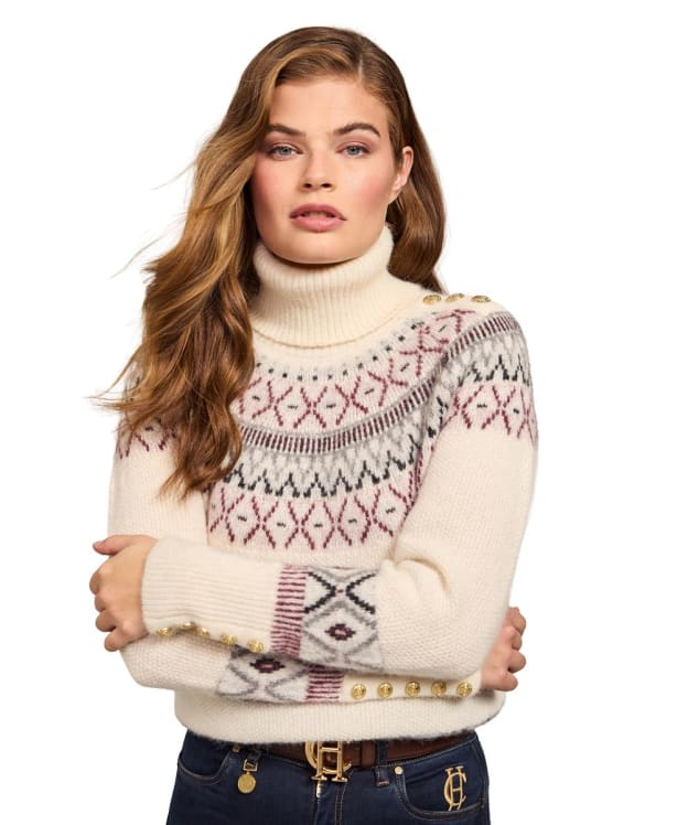 Women's Holland Cooper Fairisle Knitted Jumper - Cream