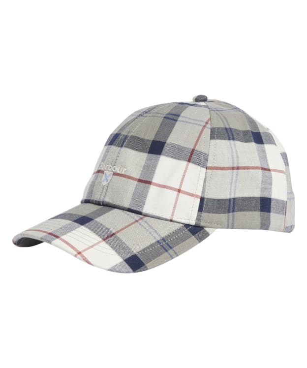 Men's Barbour Tartan Sports Cap - Bleached Pine Tartan