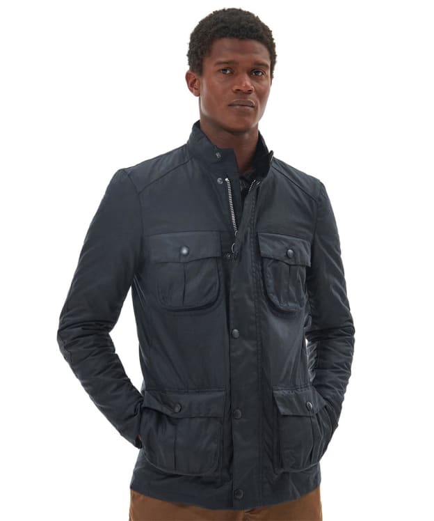 Men's Barbour Corbridge Waxed Jacket - Navy / Classic