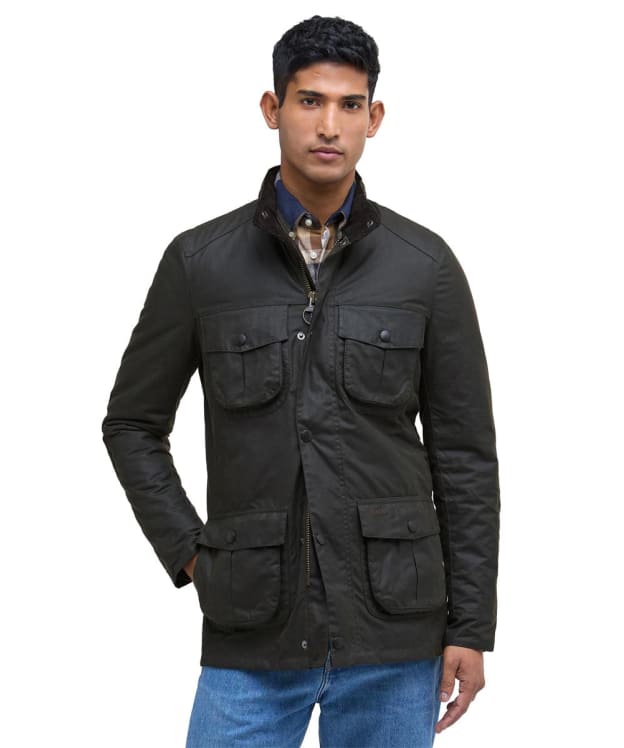 Men's Barbour Corbridge Waxed Jacket - Olive