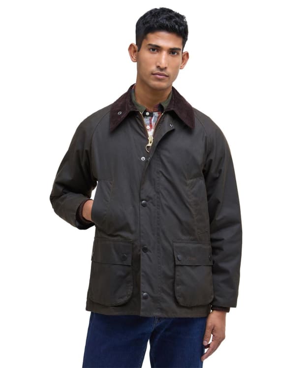 Men's Barbour Classic Bedale Waxed Jacket - Olive