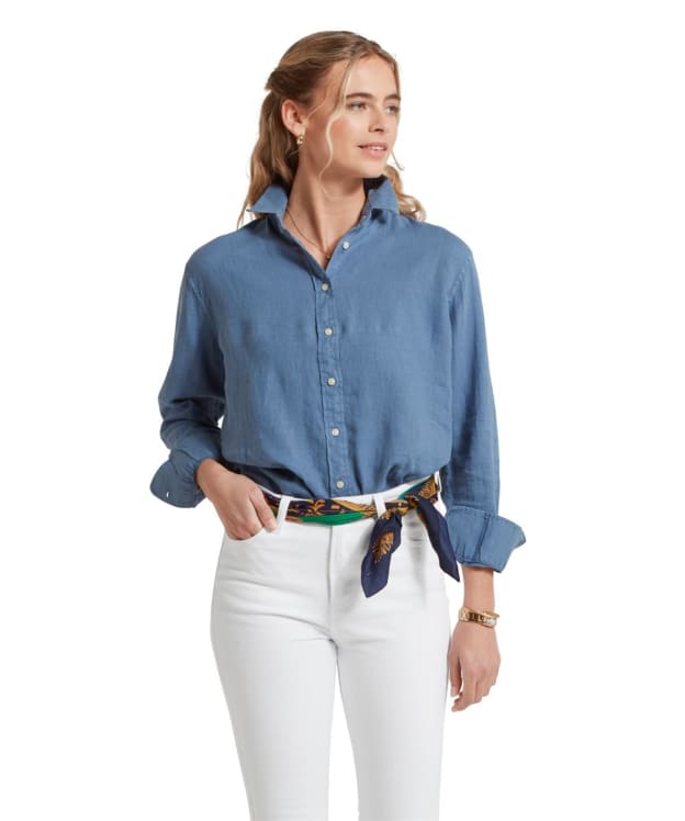 Women's Schöffel Salthouse Linen Shirt - French Navy
