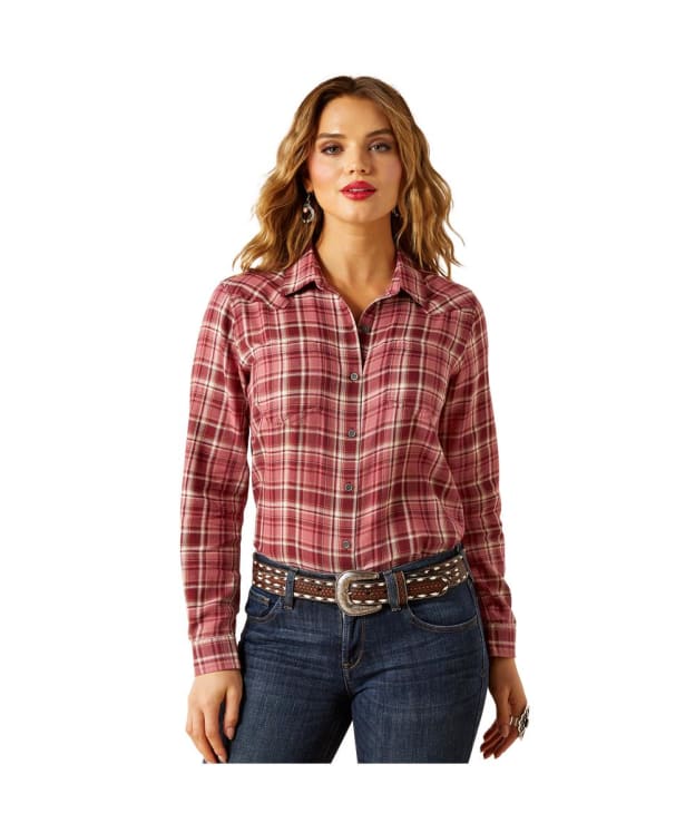 Women's Ariat Billie Jean Western Shirt - Sunkissed Plaid
